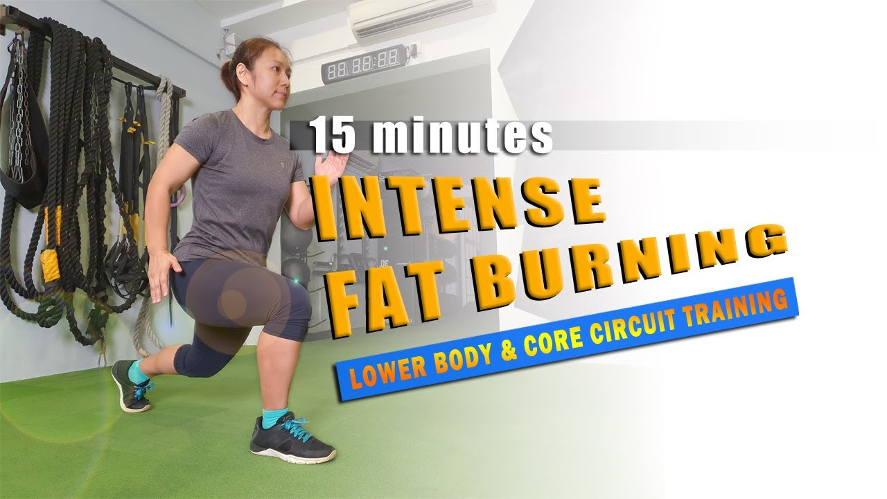 Lower Body Fat Burning Workout
 15 Minutes FAT BURNING Lower Body and Core Workout No