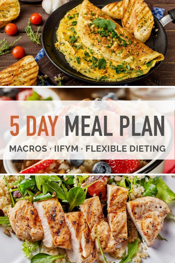 Macro Weight Loss Meal Plan
 5 Day Macro Dieting Meal Plan