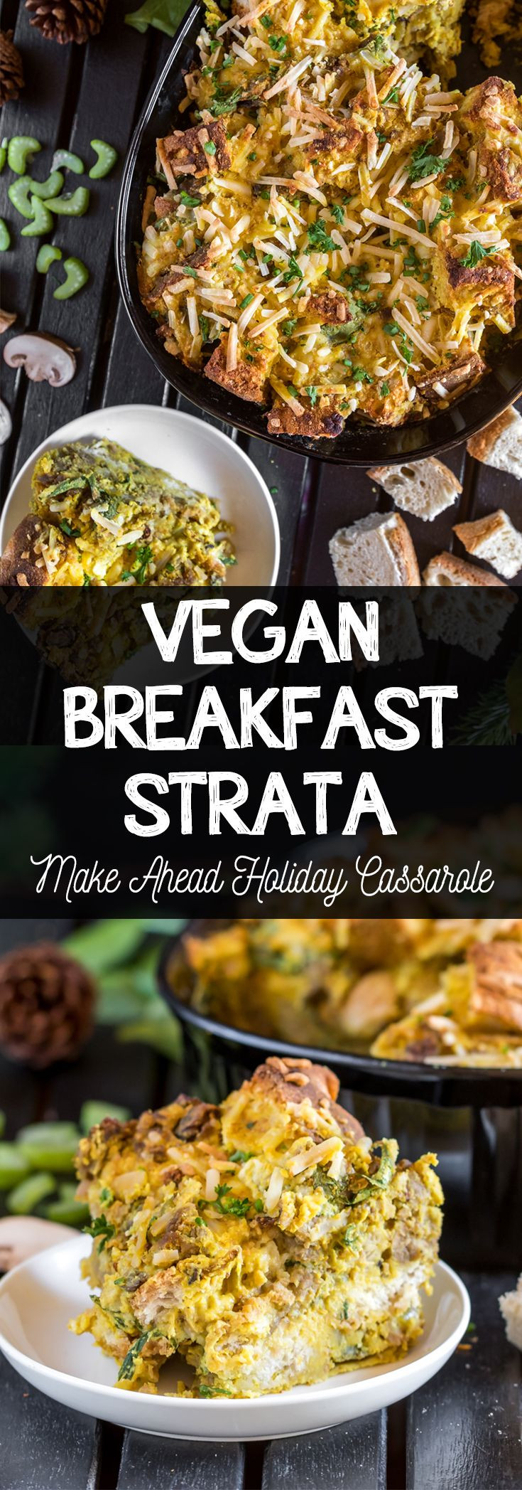 Make Ahead Vegan Breakfast
 Vegan Strata