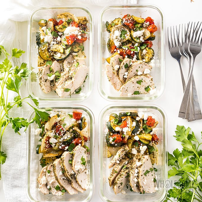 Meal Prep For Low Carb Diet
 Low Carb Greek Chicken Meal Prep Bowls Recipe