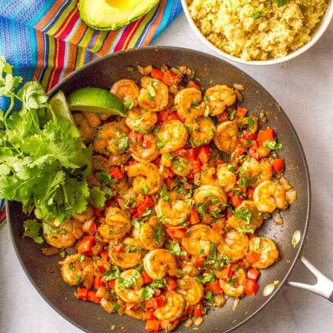 Mexican Food Recipes Easy Dinners
 Quick easy Mexican shrimp skillet video Family