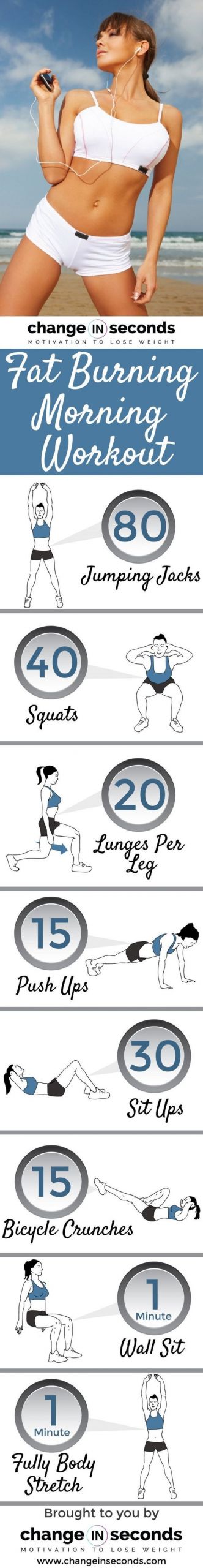 Morning Fat Burning Workout
 Morning workouts Fat burning and Mornings on Pinterest