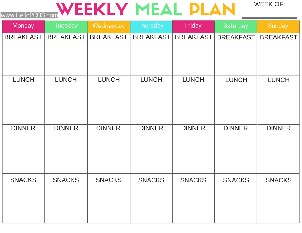 Pcos Weight Loss Meal Plan
 Diet Plan Pcos Diet Plan
