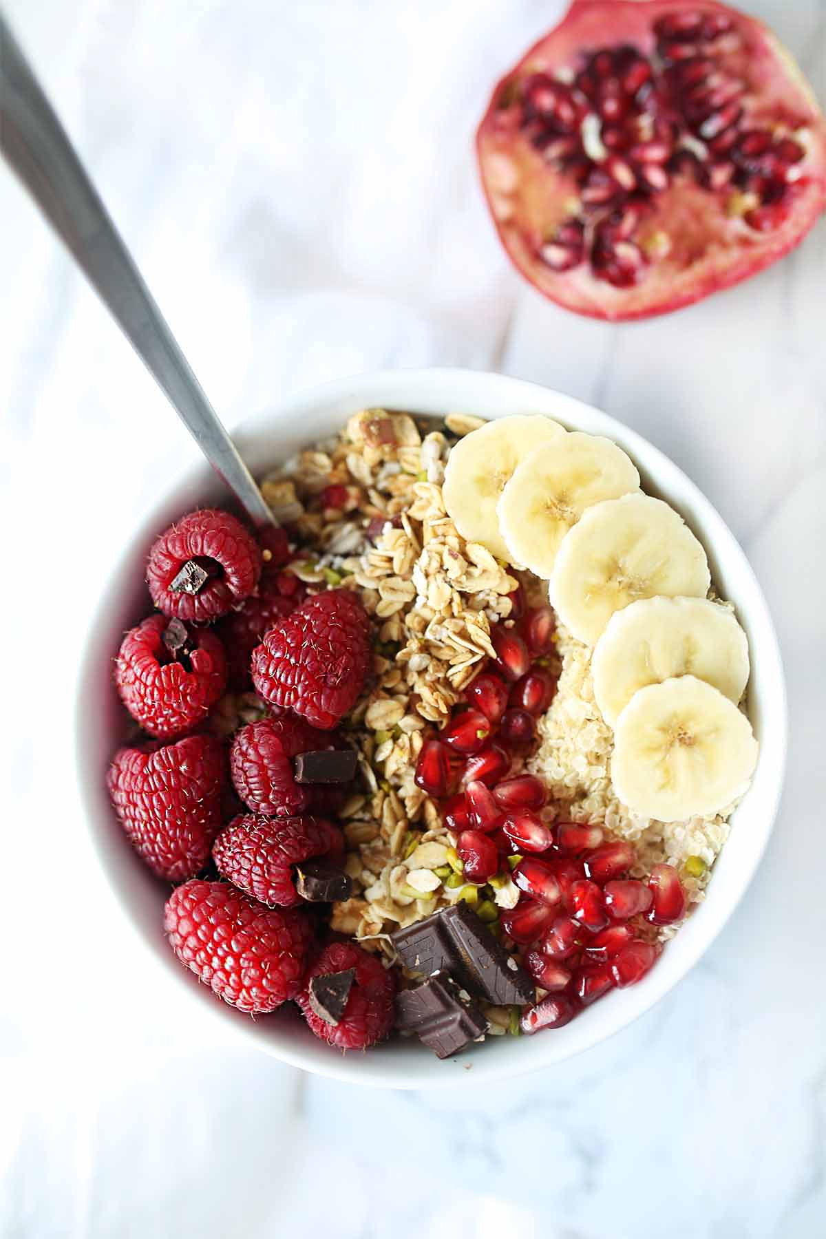 Plant Based Diet Breakfast Ideas
 Overnight oatmeal with 20g of plant based protein