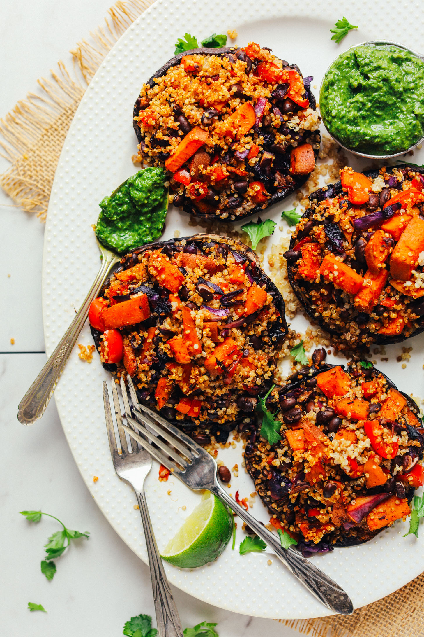 Plant Based Recipes Easy Healthy
 Quinoa & Ve able Stuffed Mushrooms