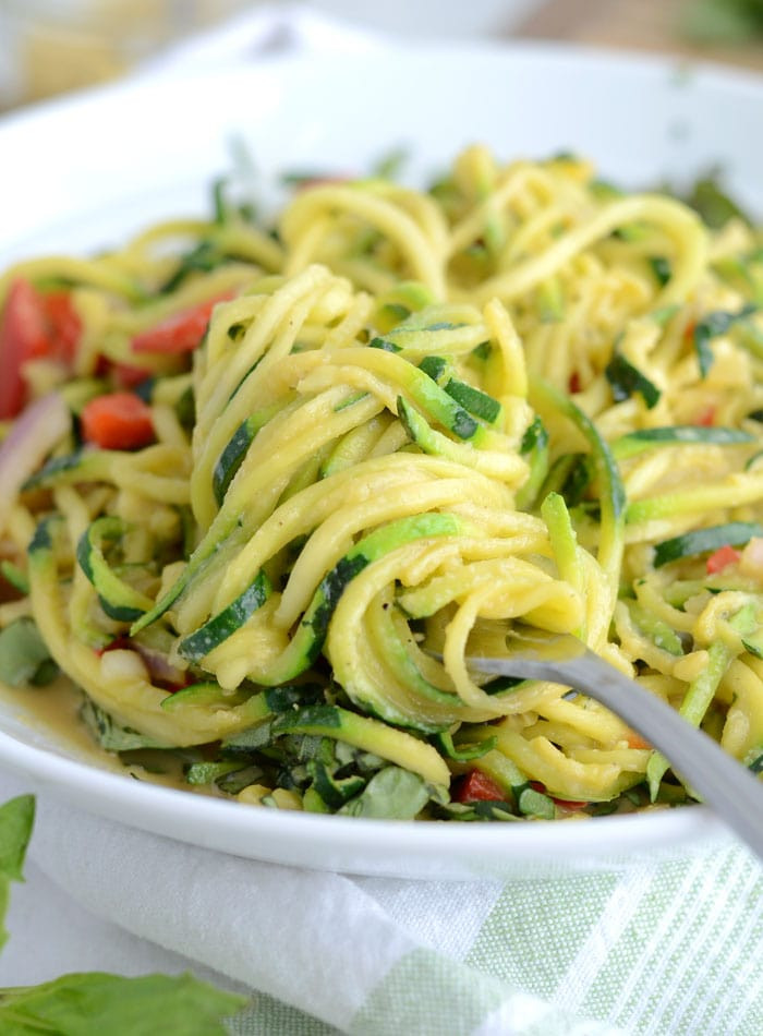 Plant Based Recipes Easy Low Carb
 Cheesy Vegan Zoodles Just 6 Ingre nts Low Calorie