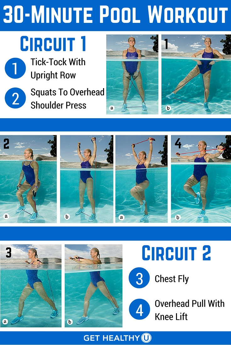 Pool Weight Loss Exercises
 30 Minute Pool Workout To Blast Fat