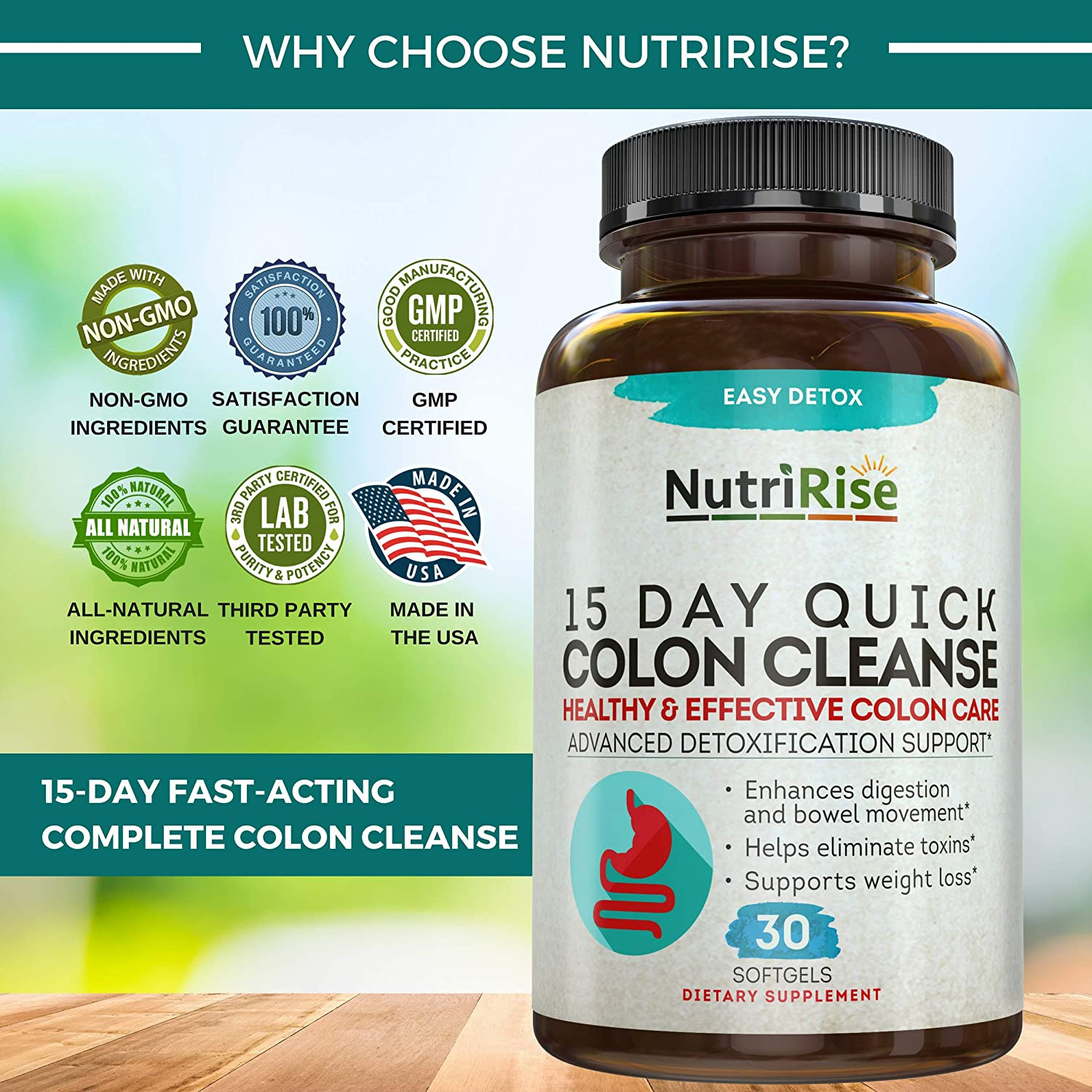 Quick Weight Loss Cleanse
 Colon Cleanser Detox for Weight Loss 15 Day Fast Acting