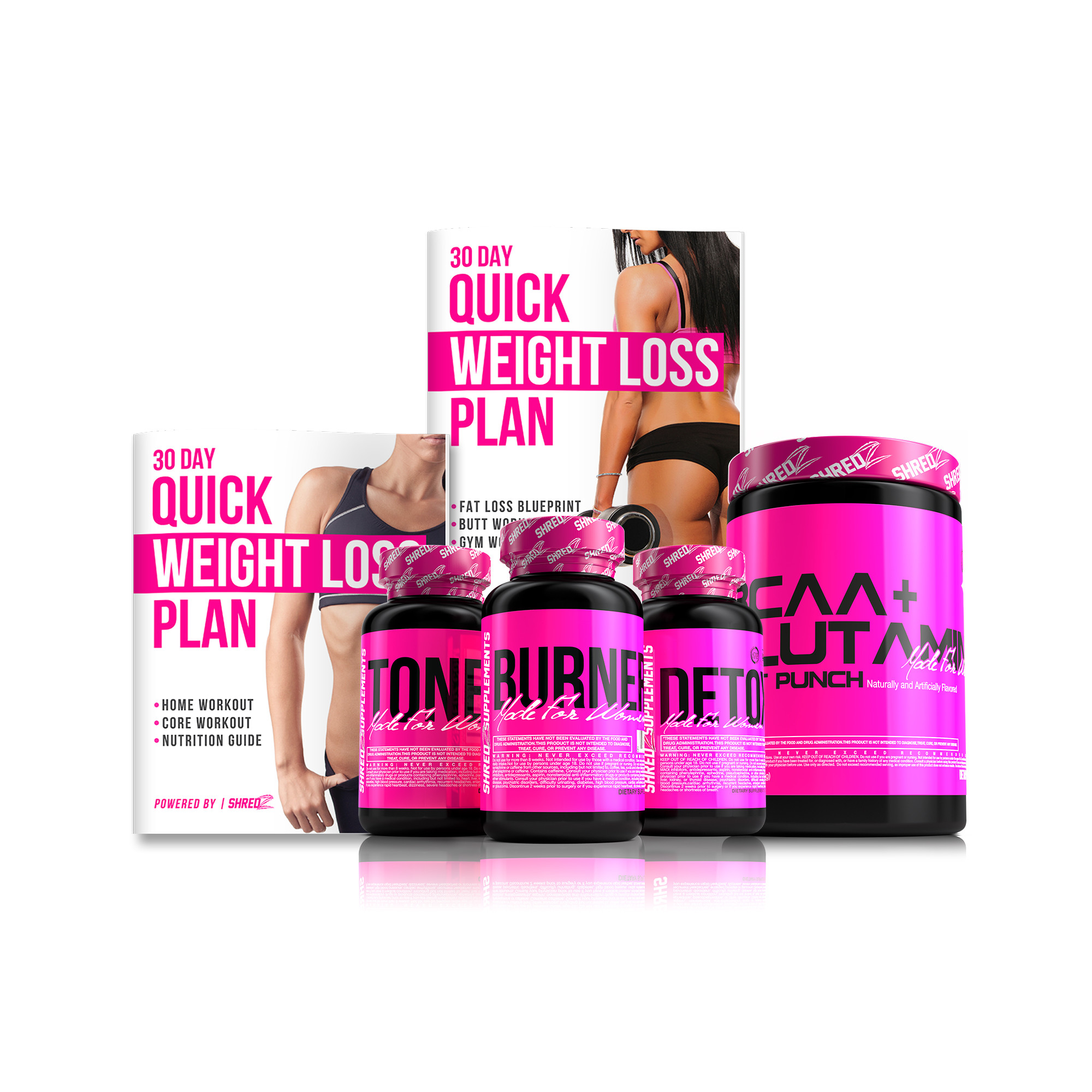 Quick Weight Loss Diet 30 Day
 SHREDZ 30 Day Quick Weight Loss Plan Supplements for