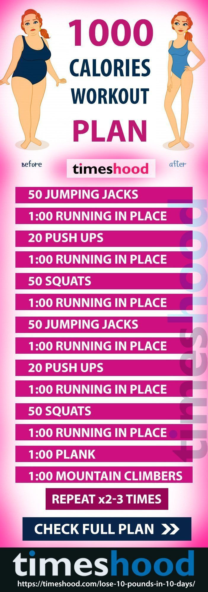 Quick Weight Loss Workout Plan
 Pin on Excercise