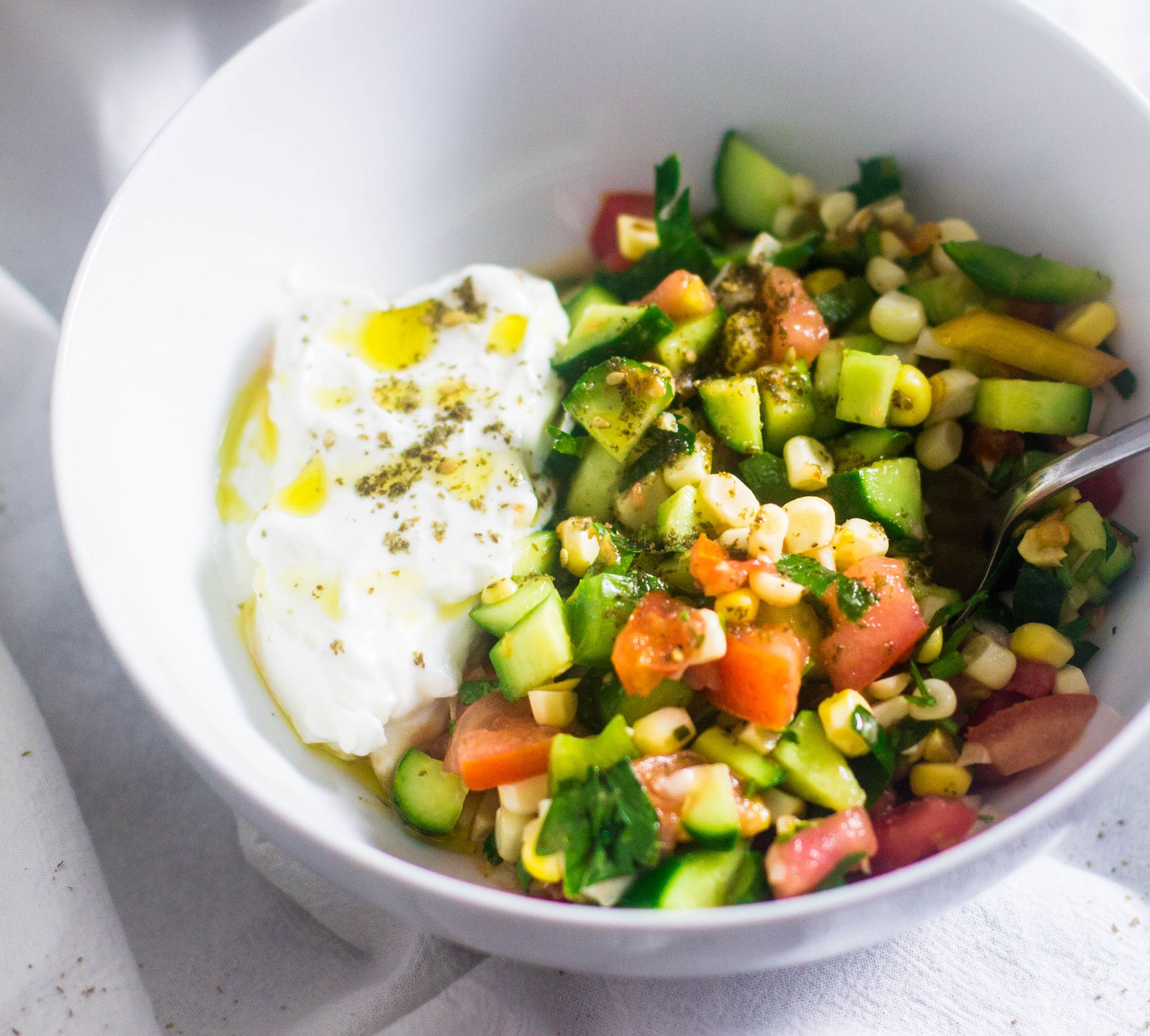 Raw Plant Based Recipes
 Israeli Corn Salad and CSA Week 11