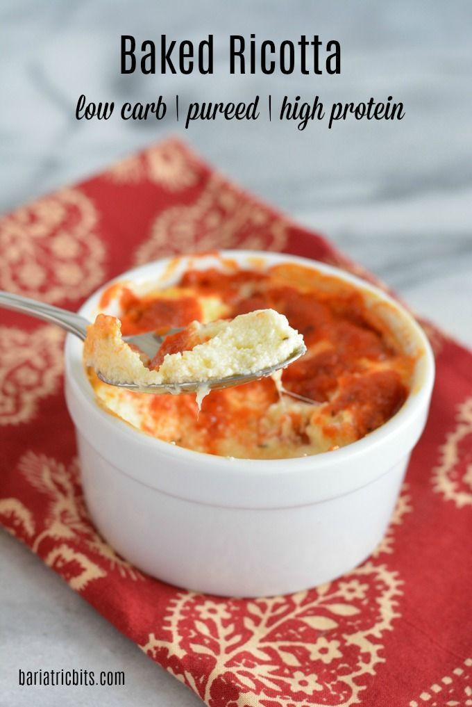Ricotta Bake Weight Loss Surgery
 Cheese is a great source of protein Baked ricotta is