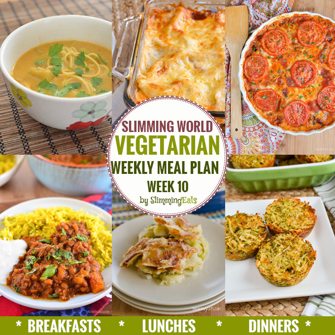 Slimming World Vegan Plan
 Slimming Eats Ve arian Weekly Meal Plan Week 10