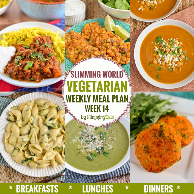 Slimming World Vegan Plan
 Slimming Eats Ve arian Weekly Meal Plan Week 14