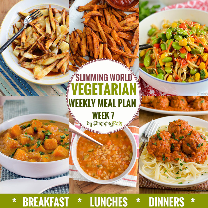 Slimming World Vegan Plan
 Slimming Eats Ve arian Weekly Meal Plan Week 7