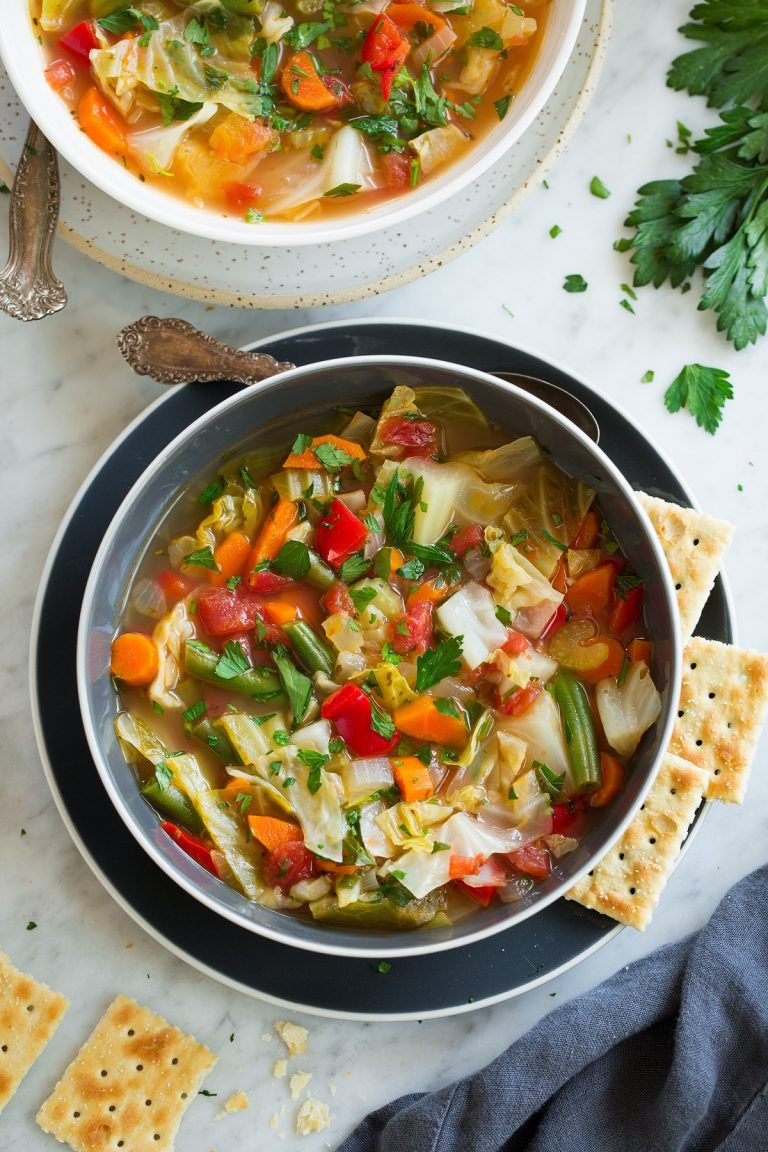 Soup Recipes Healthy Low Calories Diet
 Cabbage Soup Easy Healthy Low Calorie Recipe Cooking