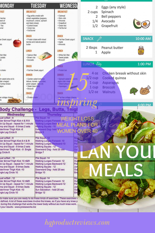 15 Inspiring Weight Loss Meal Plans for Women Over 40 - Best Product ...