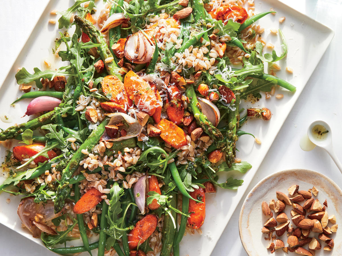 Summer Plant Based Recipes
 Go Meatless With Roasted Summer Ve ables Farro and