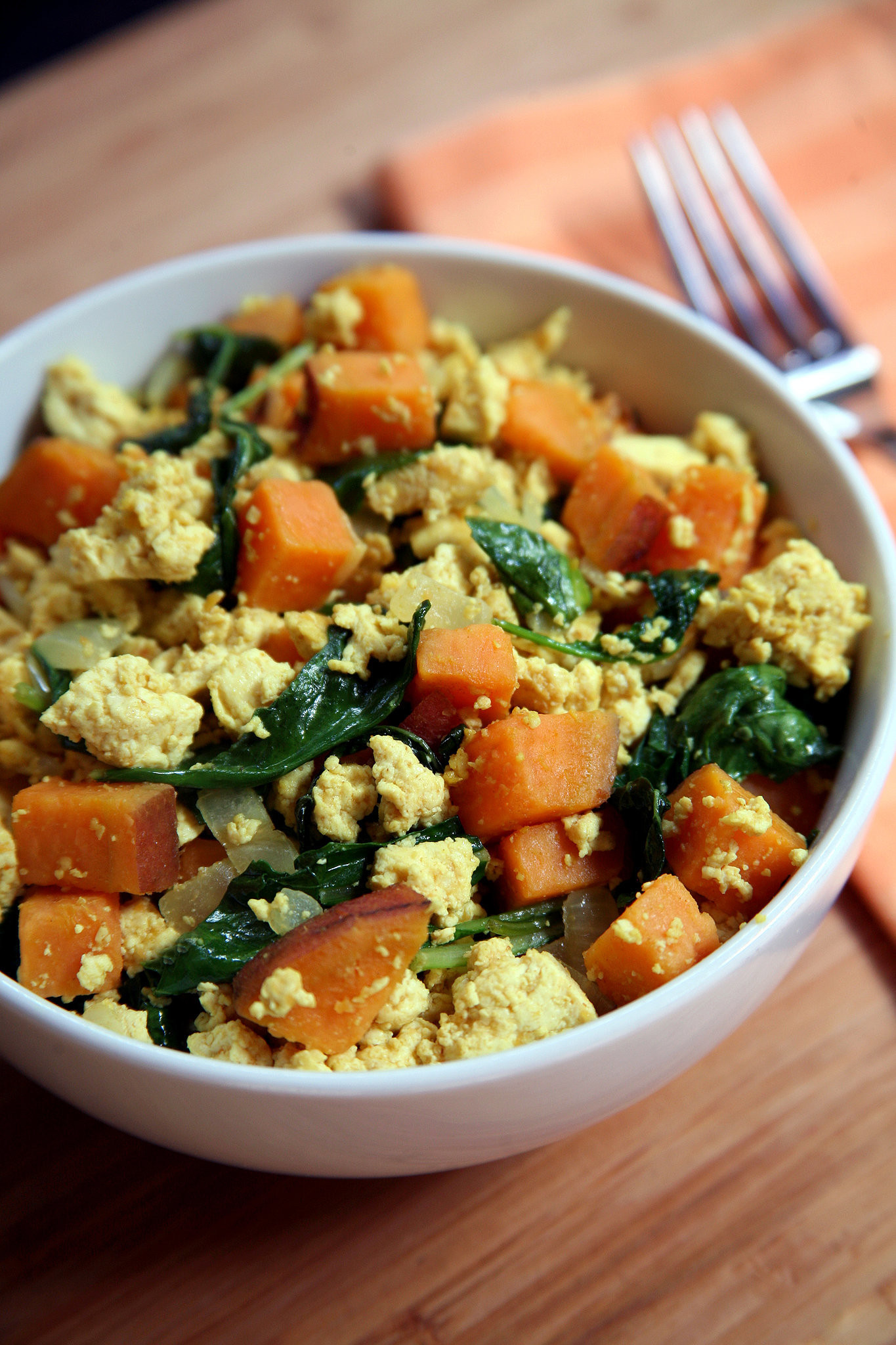 Sweet Vegan Breakfast
 Vegan Breakfast Recipes Tofu Kale Sweet Potato Scramble