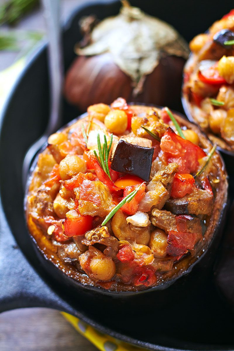 Tasty Plant Based Recipes
 Baked Chickpea Tomato Eggplant Cups — Eatwell101