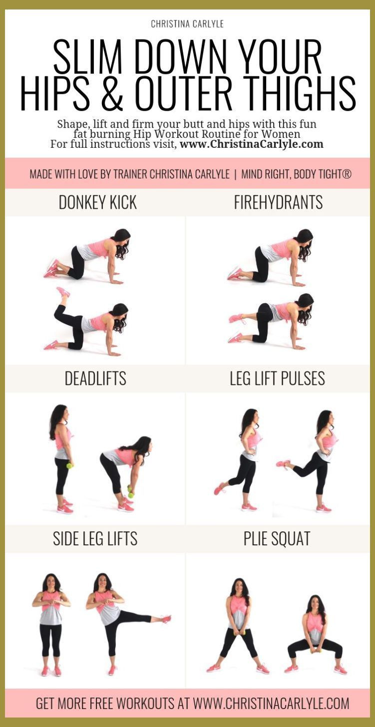 Tight Fat Burning Workout
 Fat Burning Hip Workout for Tight Toned Hips & Outer