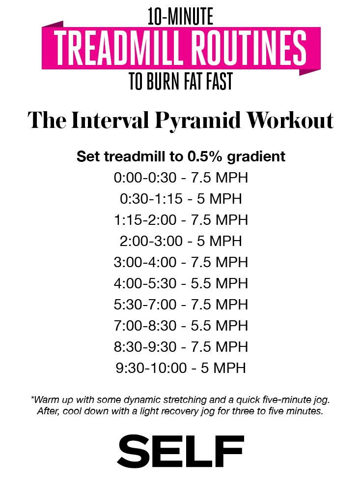 Treadmill Fat Burning Workout
 10 Minute Treadmill Exercises to Burn Fat Fast