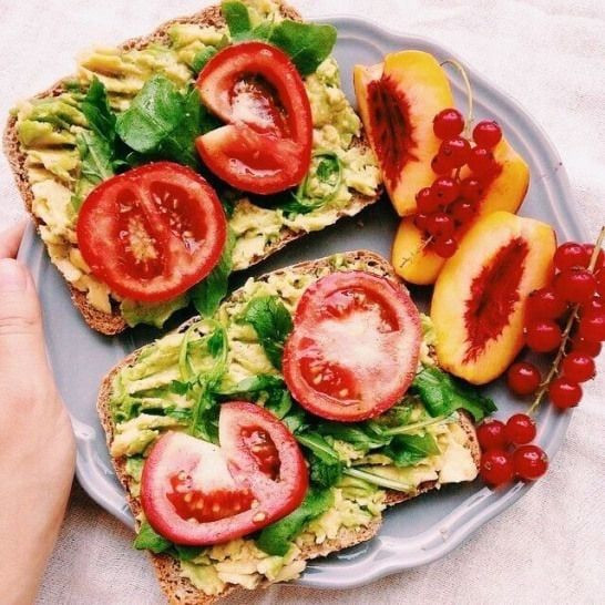 Vegan Breakfast Aesthetic
 fit food fitness healthy fruit inspo vegan