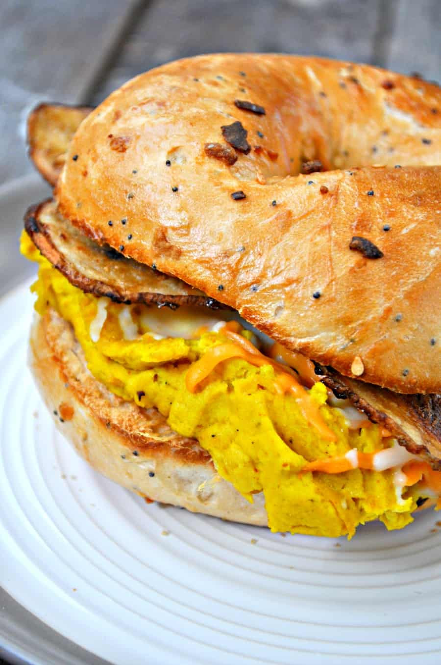 Vegan Breakfast Bagel
 Vegan Breakfast Bagel Sandwich Rabbit and Wolves