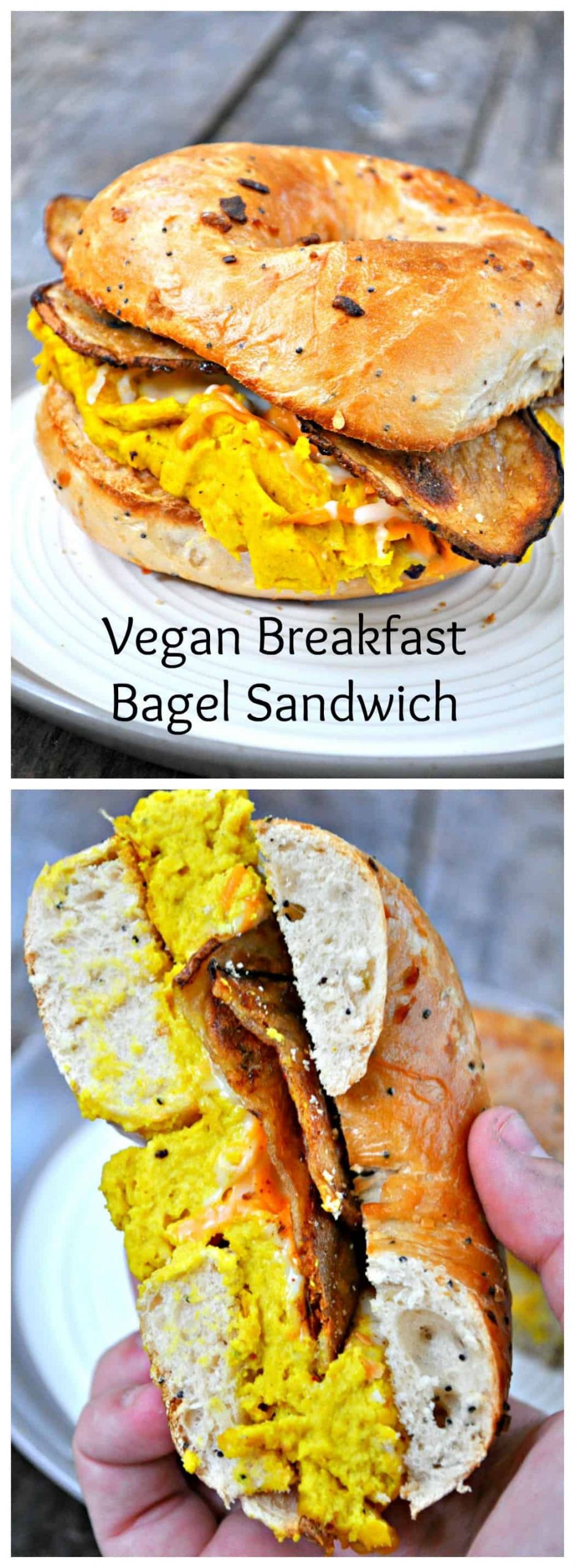 Vegan Breakfast Bagel
 Vegan Breakfast Bagel Sandwich Rabbit and Wolves