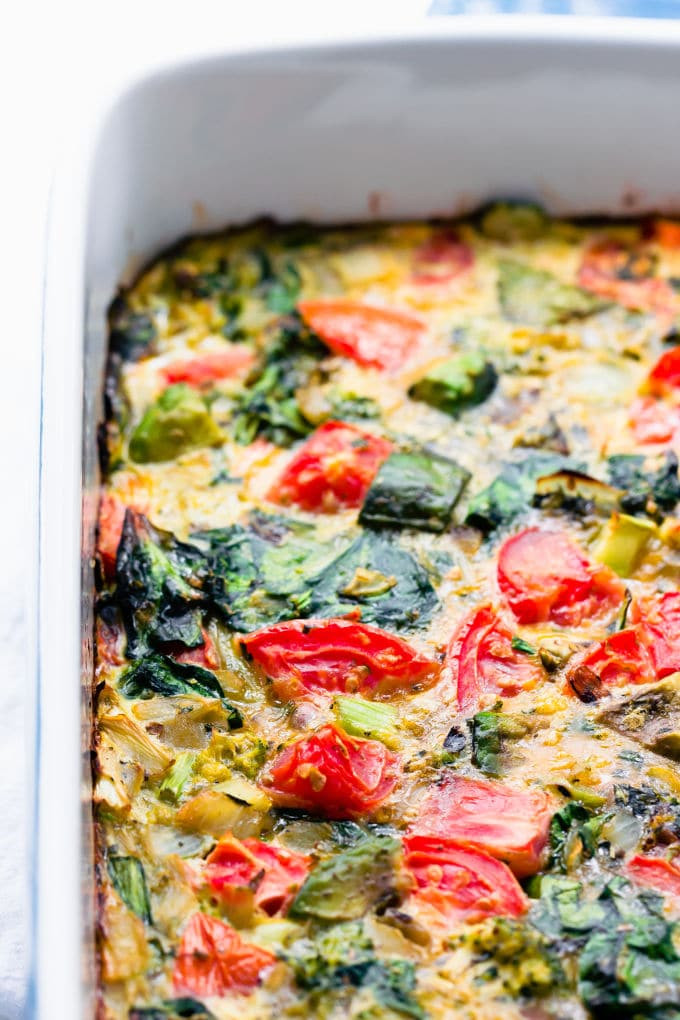 Vegan Breakfast Bake
 Whole30 Breakfast Casserole Ve arian Paleo e