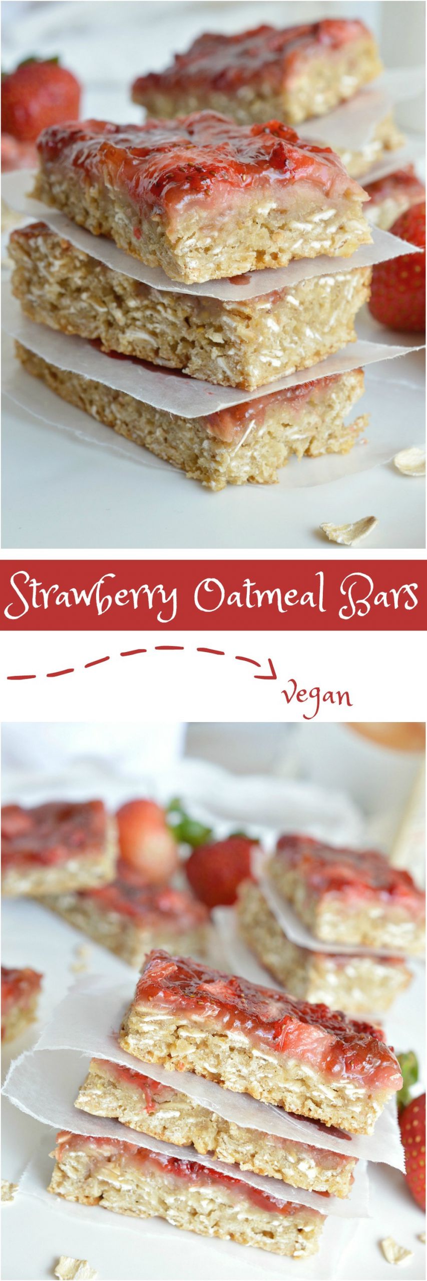 Vegan Breakfast Bars Healthy
 Strawberry Oatmeal Vegan Breakfast Bars WonkyWonderful