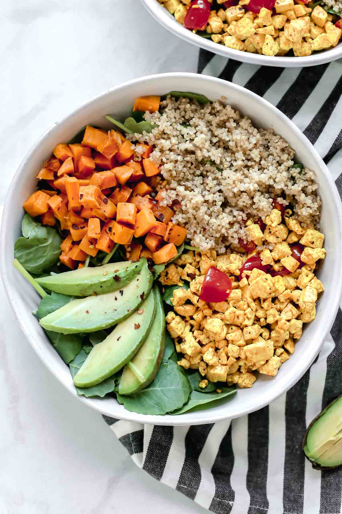 Vegan Breakfast Bowl
 Tofu Scramble Vegan Breakfast Bowl Jar Lemons