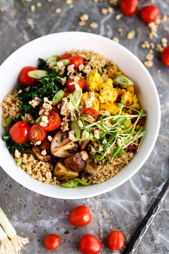 Vegan Breakfast Bowl
 Scrambled Tofu Breakfast Bowl I LOVE VEGAN