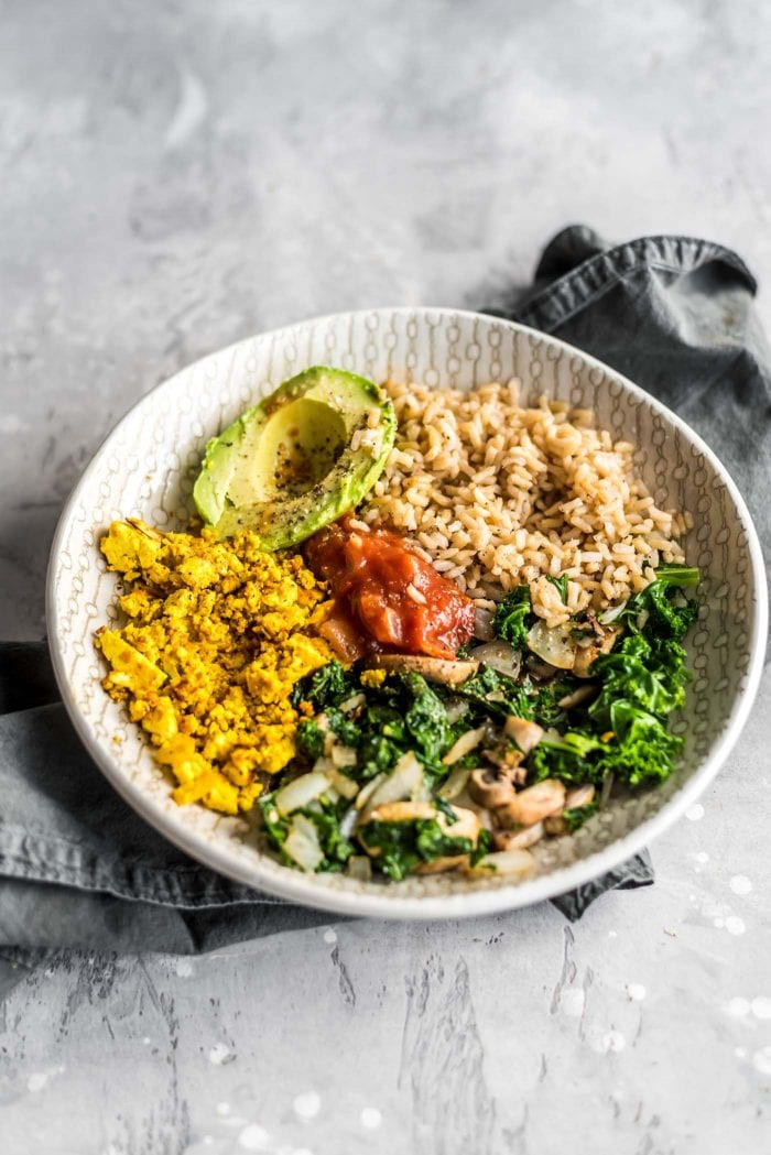 Vegan Breakfast Bowl Savory
 Savory Vegan Breakfast Bowl Recipe Running on Real Food