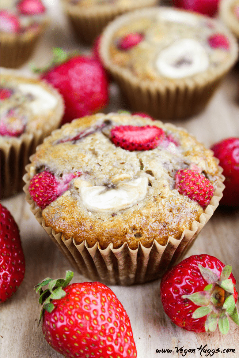 Vegan Breakfast Muffins
 Strawberry Banana Breakfast Muffins Vegan & Gluten Free