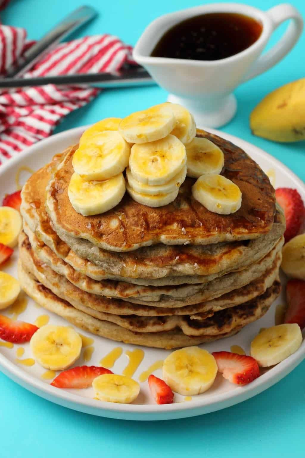 Vegan Breakfast Pancakes
 Easy vegan banana pancakes Perfect for a delicious vegan