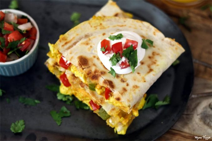 Vegan Breakfast Quesadilla
 Hearty Vegan Breakfast Quesadilla