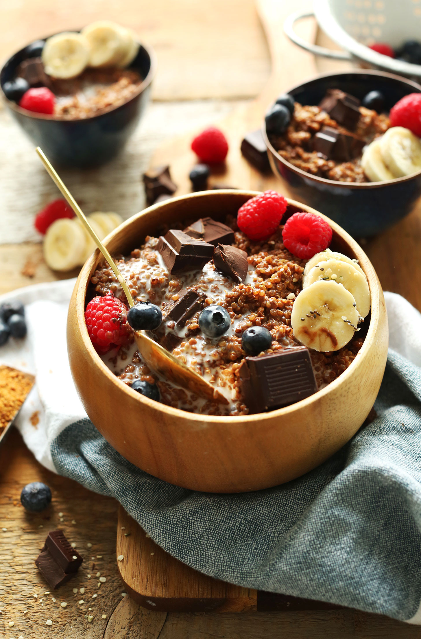 Vegan Breakfast Quinoa
 Chocolate Quinoa Breakfast Bowl