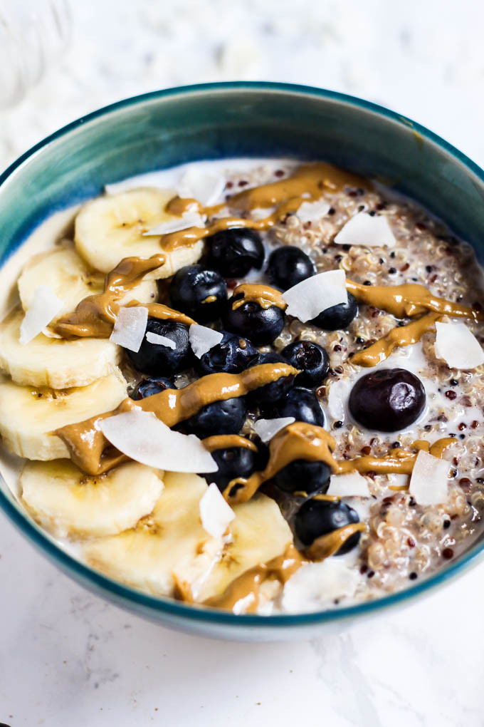 Vegan Breakfast Quinoa
 Breakfast Quinoa Bowl vegan & gluten free