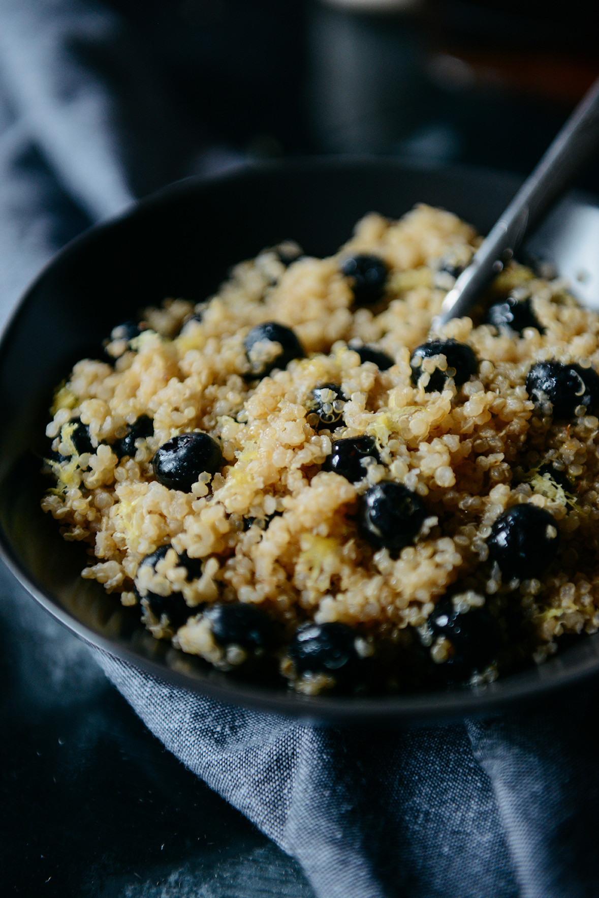 Vegan Breakfast Quinoa
 Lemon Blueberry Breakfast Quinoa Vegan & Gluten Free