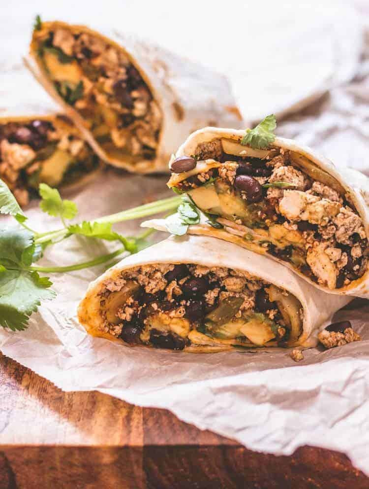 Vegan Breakfast Recipes Protein
 High Protein Vegan Breakfast Burritos • Beyond Mere Sustenance