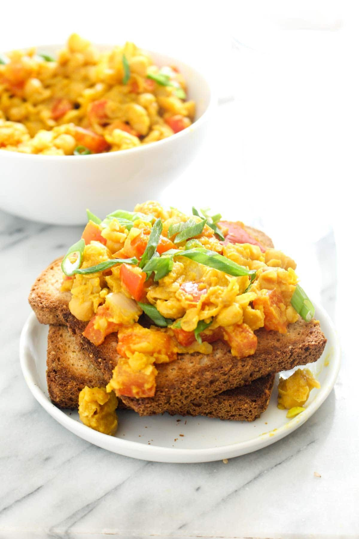 Vegan Breakfast Recipes Protein
 Chickpea Scramble Recipe