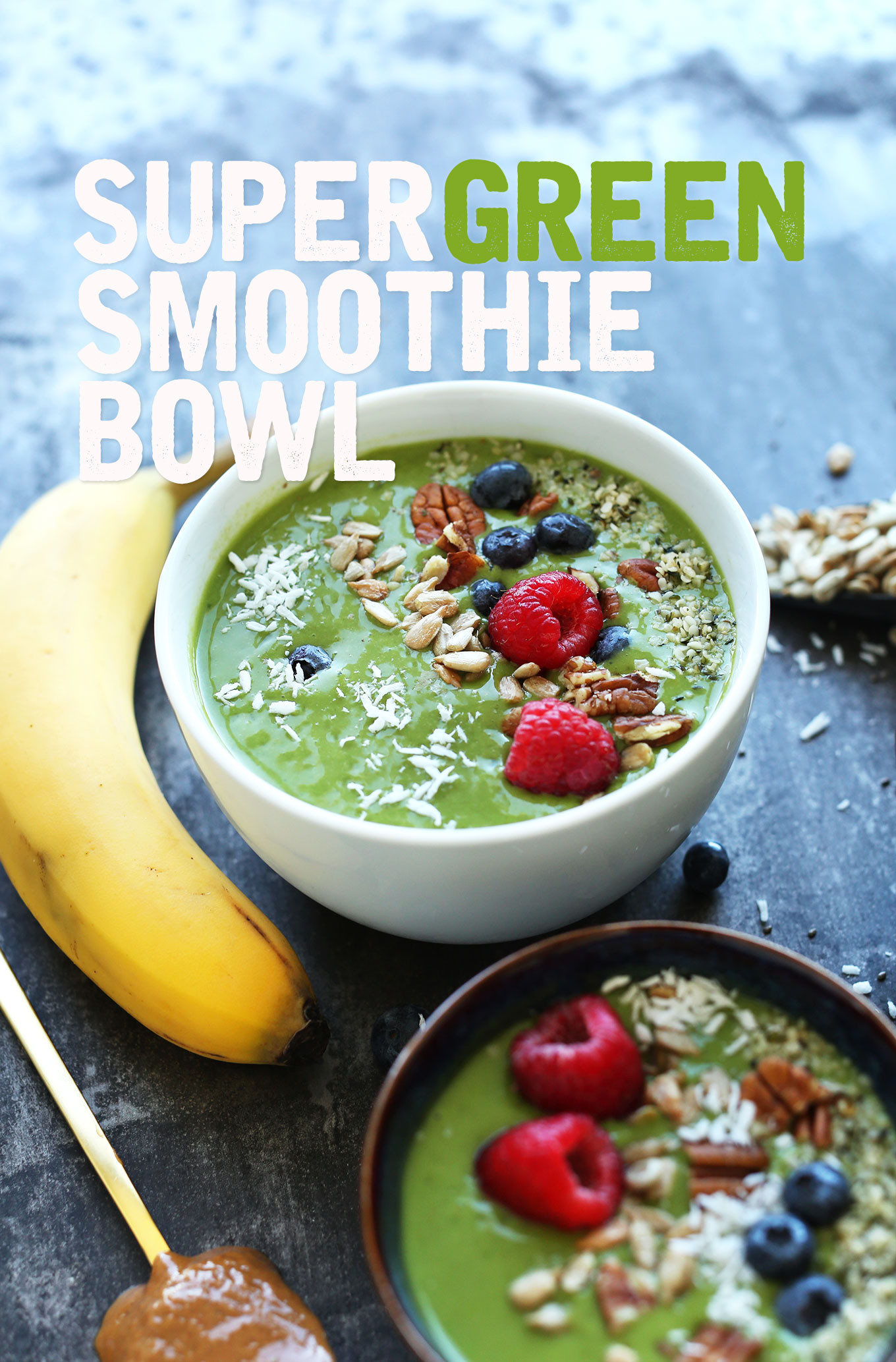 Vegan Breakfast Smoothie Bowl
 Super Green Smoothie Bowl