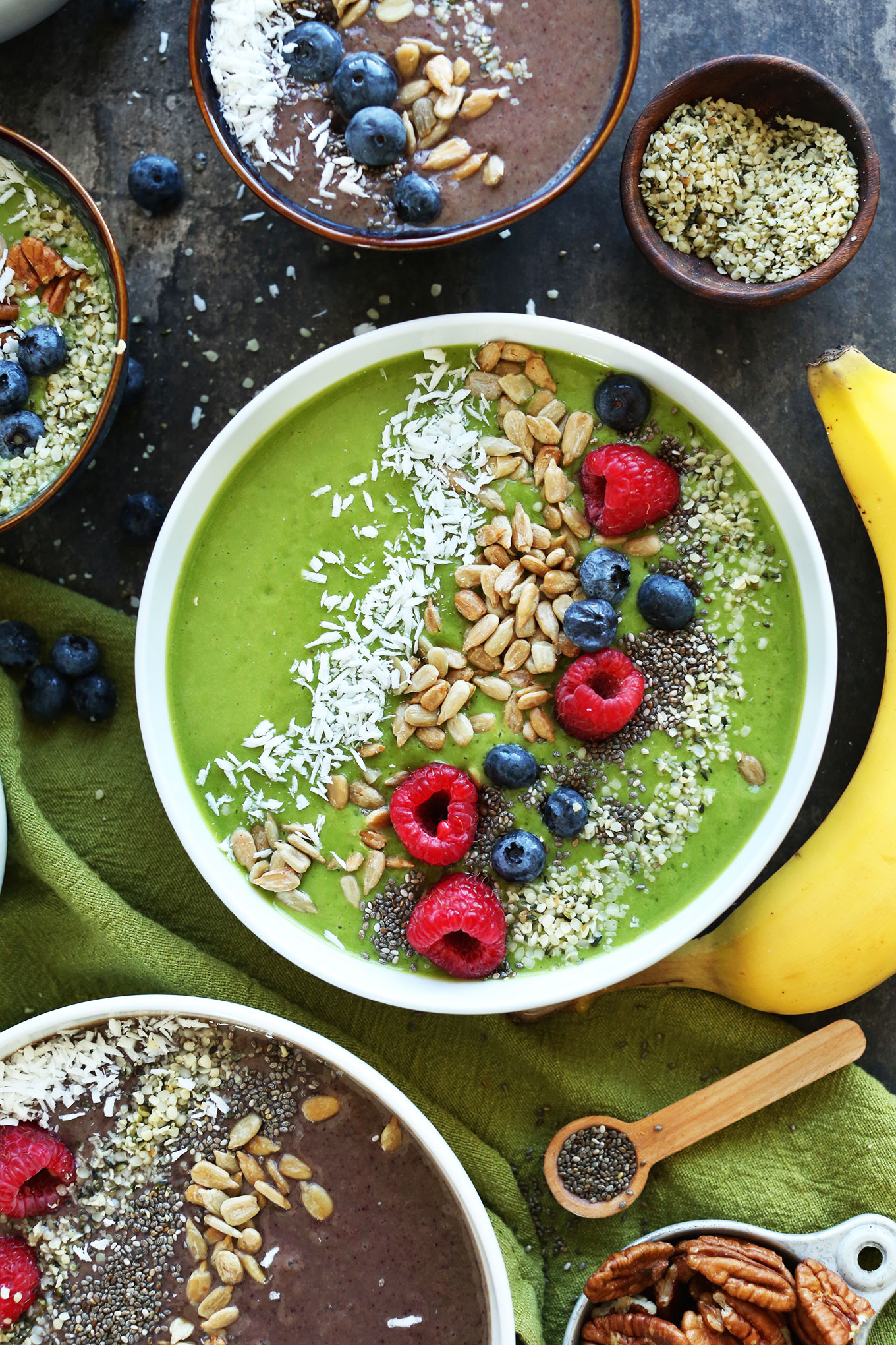 Vegan Breakfast Smoothie Bowl
 Super Green Smoothie Bowl