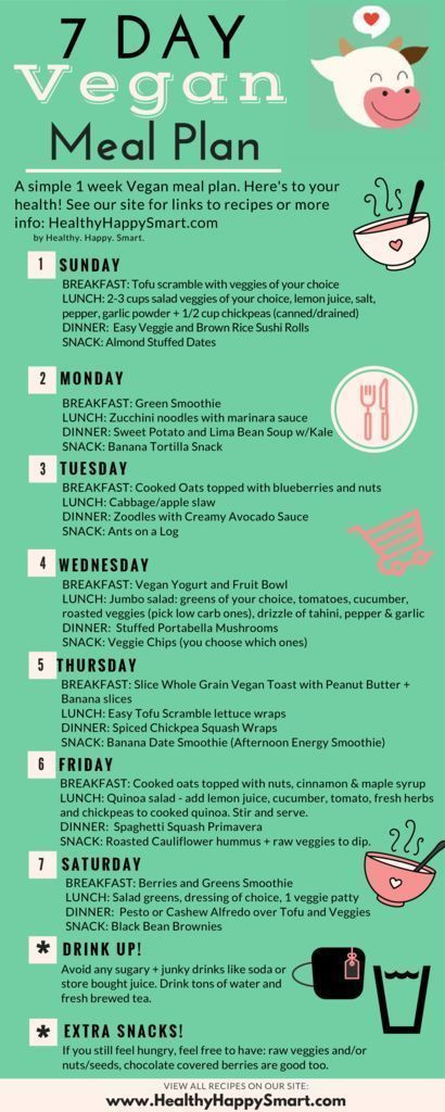 Vegan Diet Plan For Beginners
 7 Day Tasty Healthy Vegan Meal Plan • Plant Based Eating