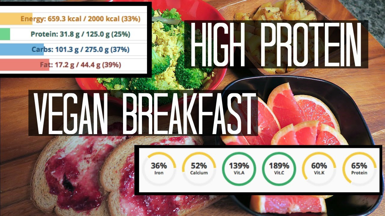 Vegan Fitness Breakfast
 High Protein Breakfast