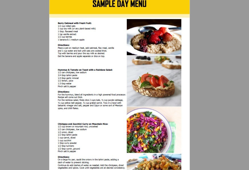 Vegan Fitness Meal Plan
 Vegan Fitness Diet with Sample Meal Plan to Drop a Dress Size