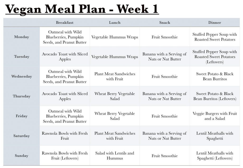Vegan Plan For Beginners
 Vegan Grocery List for Beginners 1 Month Meal Plan