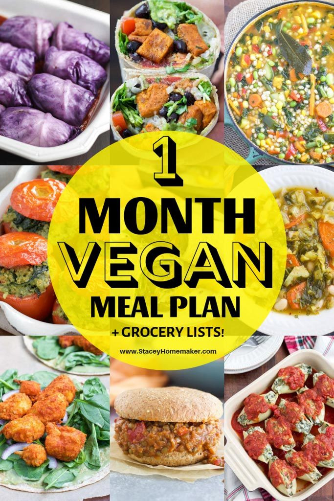 Vegan Plan For Beginners
 Vegan Grocery List for Beginners 1 Month Meal Plan