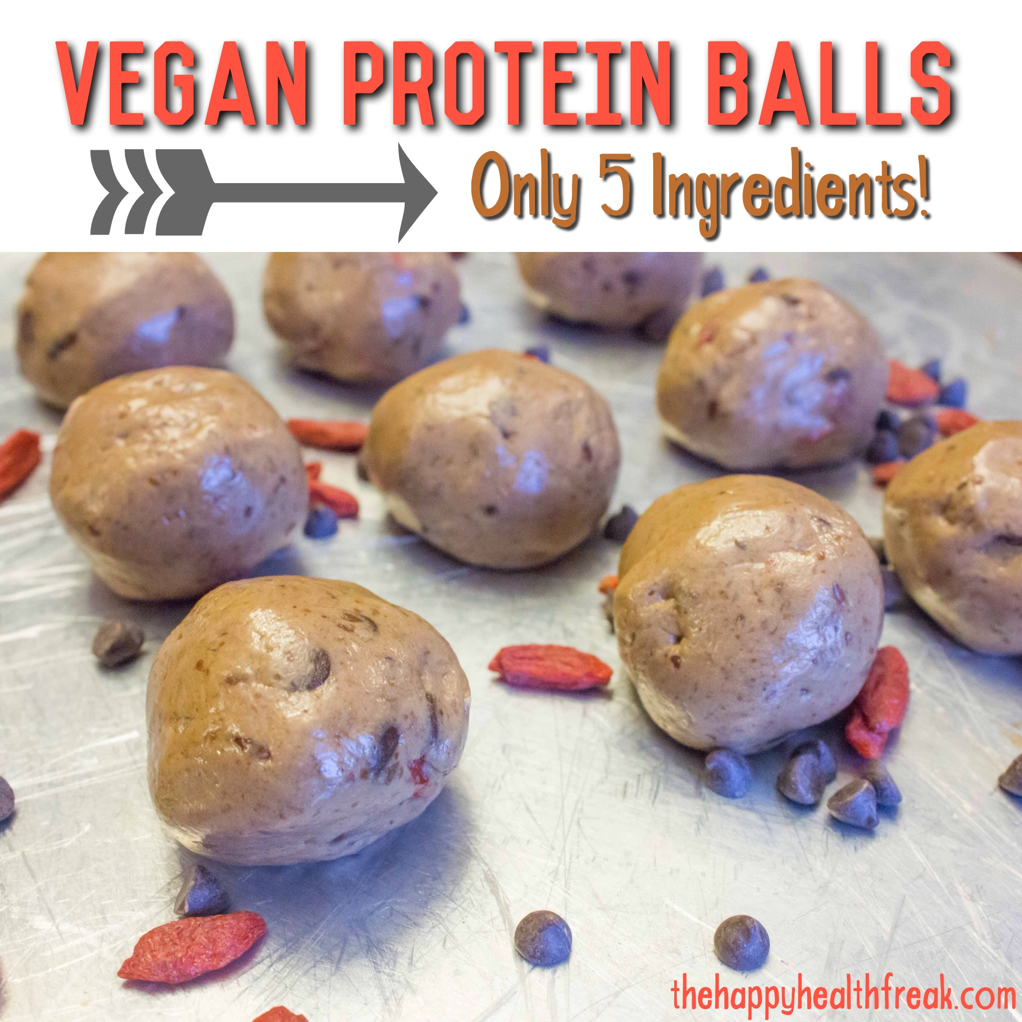 Vegan Protein Balls
 5 Ingre nt Vegan Protein Balls The Happy Health Freak